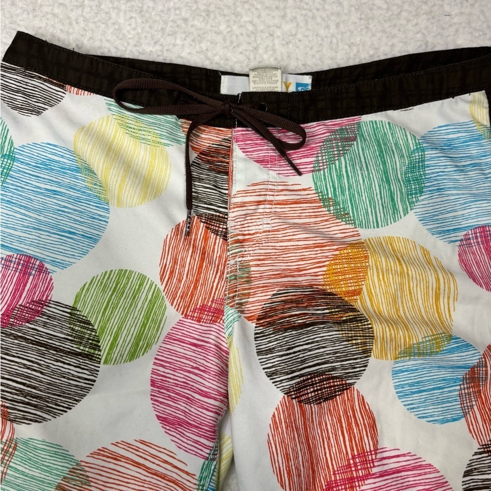Roxy Women Vintage Multicolor Swim Board Shorts - Picture 4 of 9